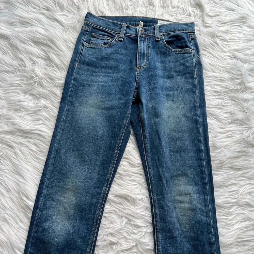 Rag & Bone 10” Dre Boyfriend Jeans Bainbridge Denim Women’s Casual 25 - Picture 5 of 12